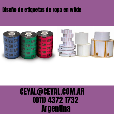 Diseño de etiquetas de ropa en wilde