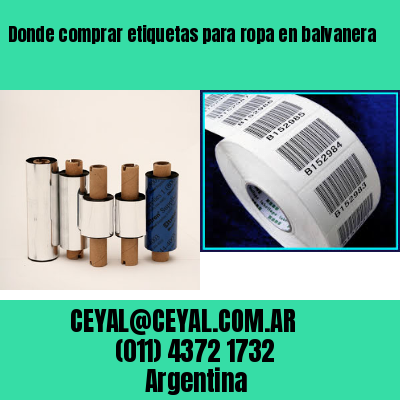 Donde comprar etiquetas para ropa en balvanera