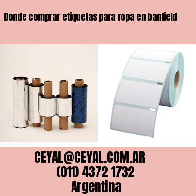 Donde comprar etiquetas para ropa en banfield
