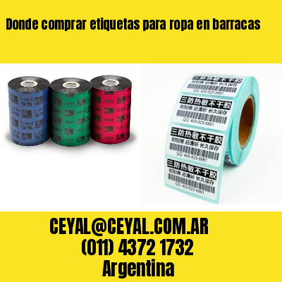 Donde comprar etiquetas para ropa en barracas