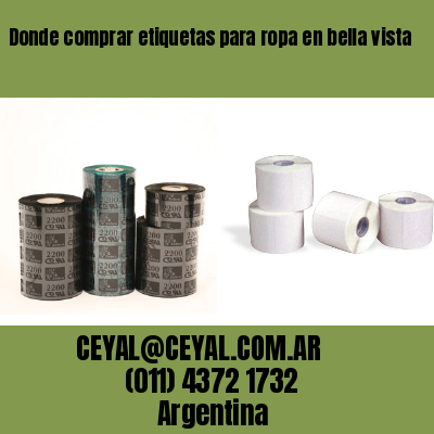 Donde comprar etiquetas para ropa en bella vista