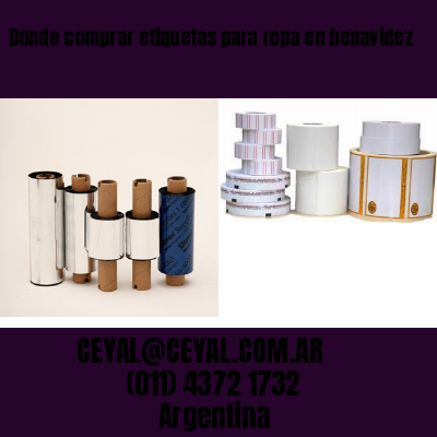 Donde comprar etiquetas para ropa en benavidez