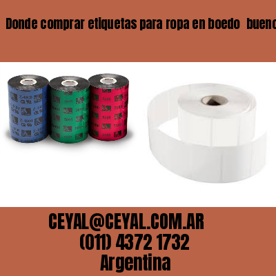 Donde comprar etiquetas para ropa en boedo  buenos aires
