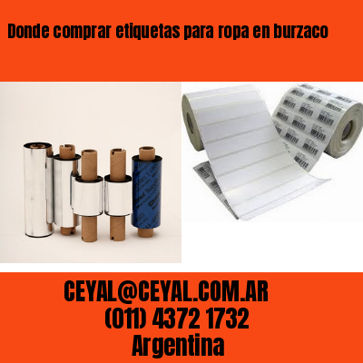 Donde comprar etiquetas para ropa en burzaco