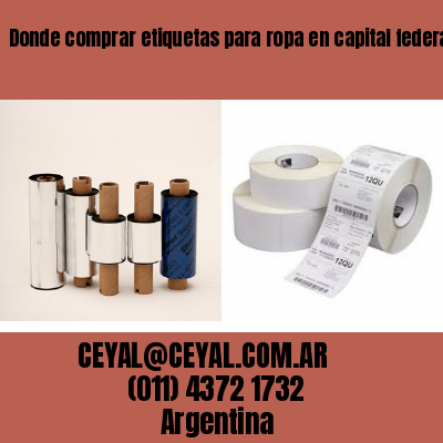 Donde comprar etiquetas para ropa en capital federal