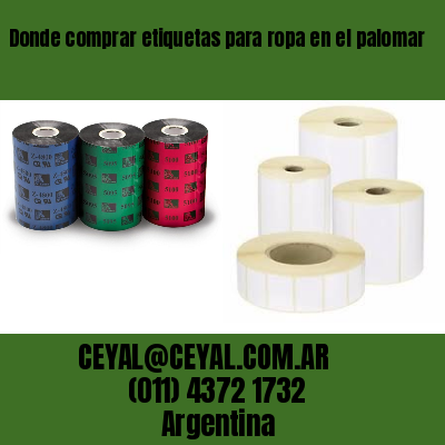 Donde comprar etiquetas para ropa en el palomar