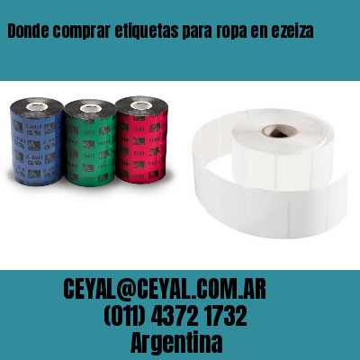 Donde comprar etiquetas para ropa en ezeiza
