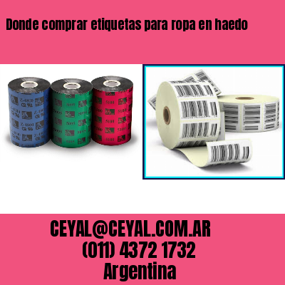 Donde comprar etiquetas para ropa en haedo