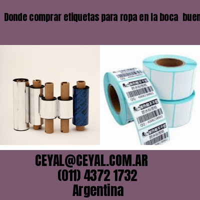 Donde comprar etiquetas para ropa en la boca  buenos aires