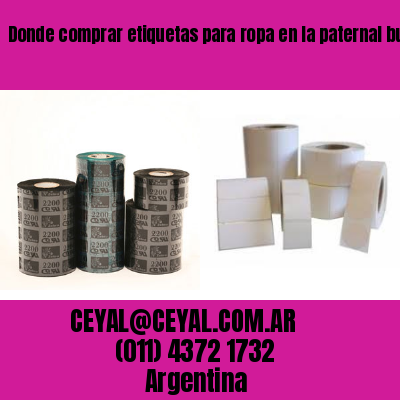 Donde comprar etiquetas para ropa en la paternal buenos aires
