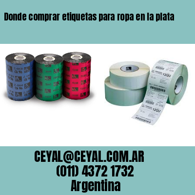Donde comprar etiquetas para ropa en la plata
