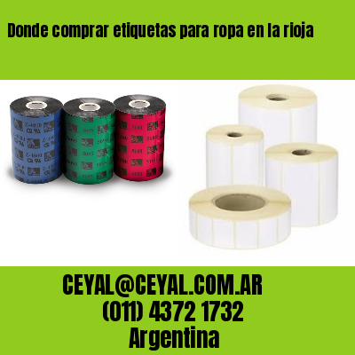 Donde comprar etiquetas para ropa en la rioja