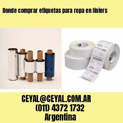 Donde comprar etiquetas para ropa en liniers