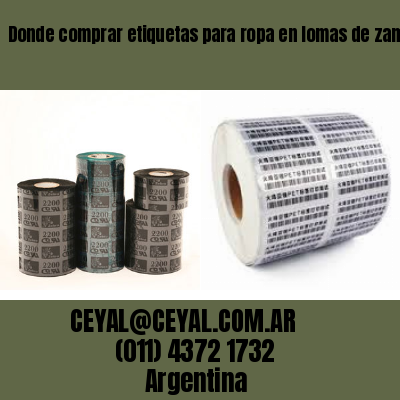 Donde comprar etiquetas para ropa en lomas de zamora
