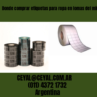 Donde comprar etiquetas para ropa en lomas del mirador