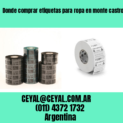 Donde comprar etiquetas para ropa en monte castro