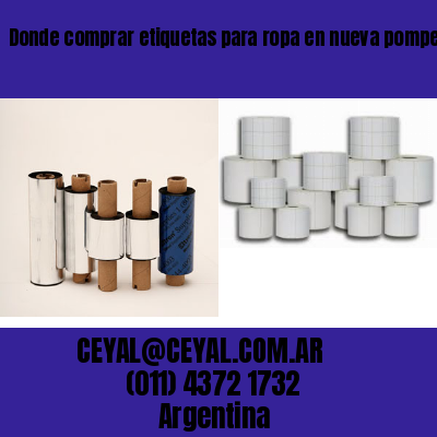 Donde comprar etiquetas para ropa en nueva pompeya  buenos aires