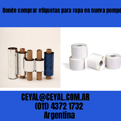 Donde comprar etiquetas para ropa en nueva pompeya