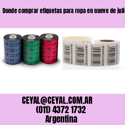Donde comprar etiquetas para ropa en nueve de julio