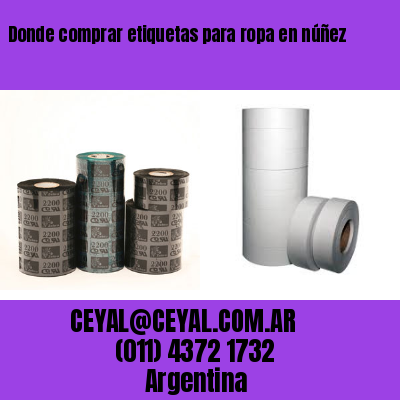 Donde comprar etiquetas para ropa en núñez