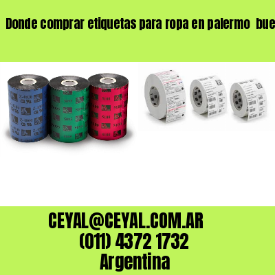 Donde comprar etiquetas para ropa en palermo  buenos aires