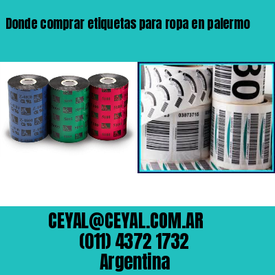 Donde comprar etiquetas para ropa en palermo