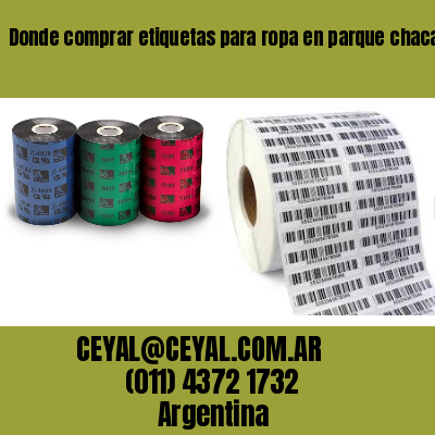 Donde comprar etiquetas para ropa en parque chacabuco