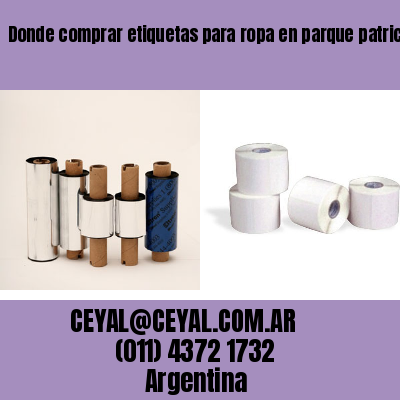 Donde comprar etiquetas para ropa en parque patricios  buenos aires