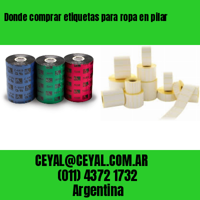 Donde comprar etiquetas para ropa en pilar