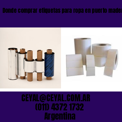 Donde comprar etiquetas para ropa en puerto madero  buenos aires