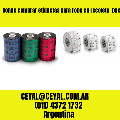 Donde comprar etiquetas para ropa en recoleta  buenos aires