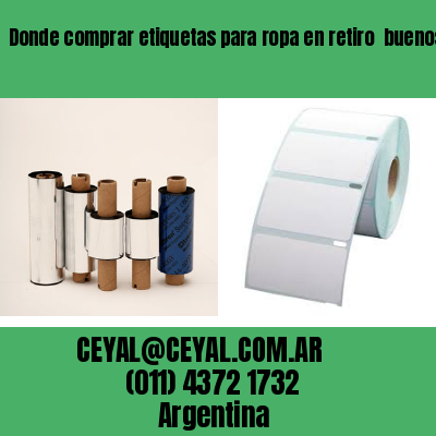 Donde comprar etiquetas para ropa en retiro  buenos aires