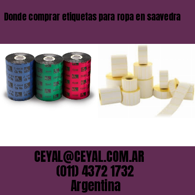 Donde comprar etiquetas para ropa en saavedra