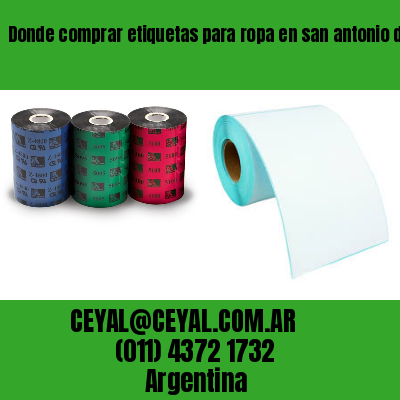 Donde comprar etiquetas para ropa en san antonio de padua