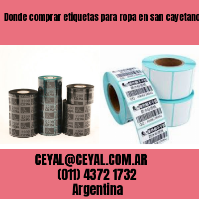 Donde comprar etiquetas para ropa en san cayetano