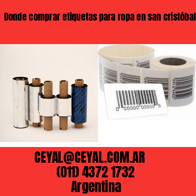 Donde comprar etiquetas para ropa en san cristóbal