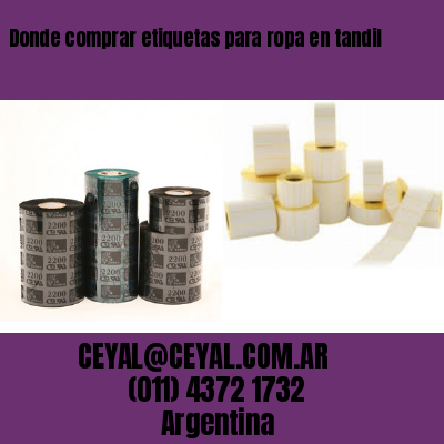 Donde comprar etiquetas para ropa en tandil