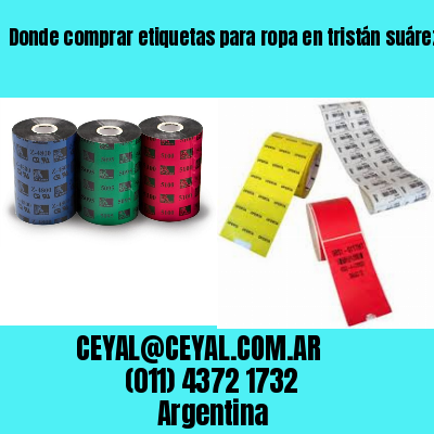 Donde comprar etiquetas para ropa en tristán suárez