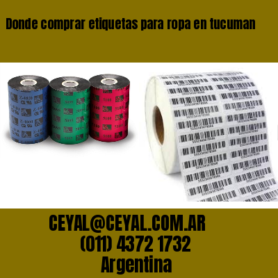 Donde comprar etiquetas para ropa en tucuman