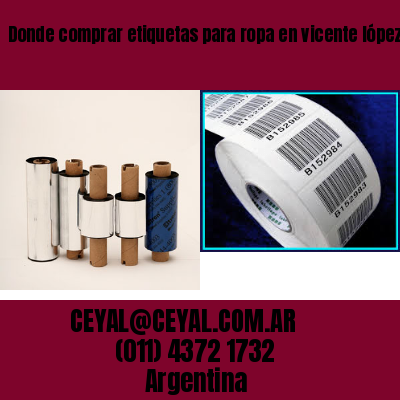 Donde comprar etiquetas para ropa en vicente lópez