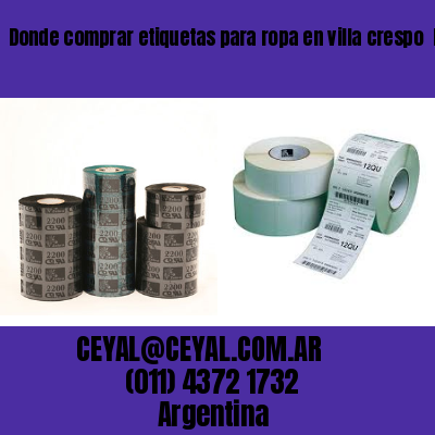 Donde comprar etiquetas para ropa en villa crespo  buenos aires