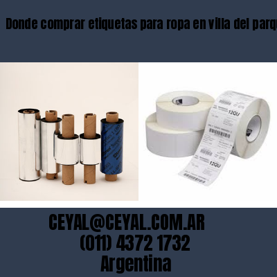 Donde comprar etiquetas para ropa en villa del parque  buenos aires