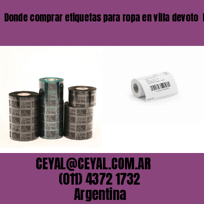 Donde comprar etiquetas para ropa en villa devoto  buenos aires