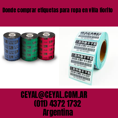 Donde comprar etiquetas para ropa en villa fiorito