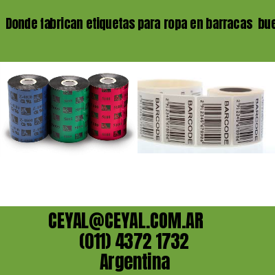 Donde fabrican etiquetas para ropa en barracas  buenos aires