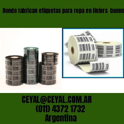Donde fabrican etiquetas para ropa en liniers  buenos aires
