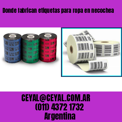 Donde fabrican etiquetas para ropa en necochea
