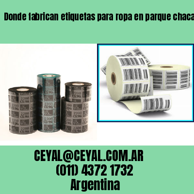 Donde fabrican etiquetas para ropa en parque chacabuco  buenos aires