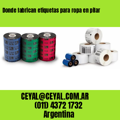 Donde fabrican etiquetas para ropa en pilar