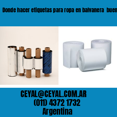 Donde hacer etiquetas para ropa en balvanera  buenos aires